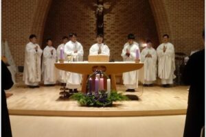 새신부님 미사와 안수